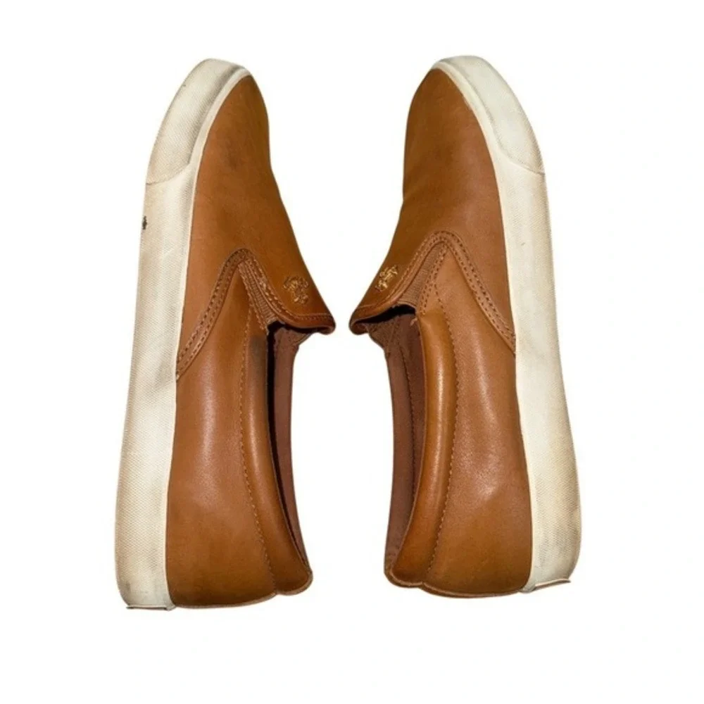 Lauren Ralph Lauren Ria Loafers SlipOn Womens 9B Pre-Owned Tan Leather LRL Shoes